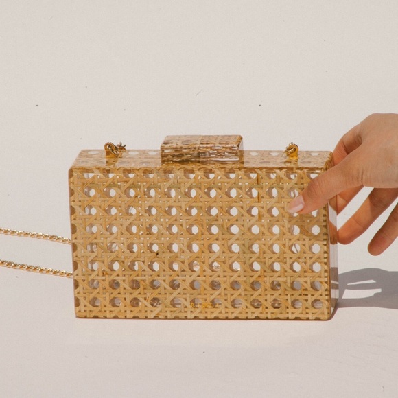 Asilah Ramla Braided Cane Clutch Bag - Picture 4 of 4